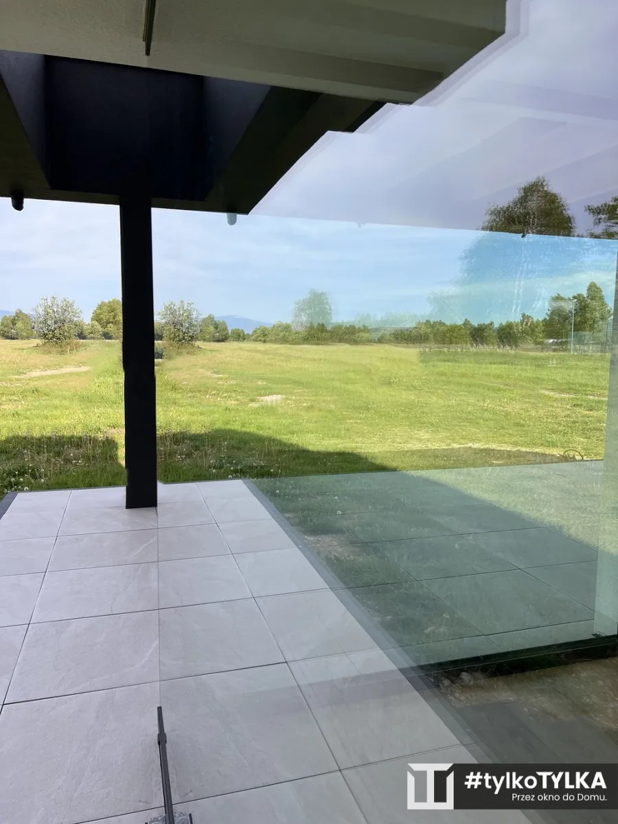 Okno Corner-Glass od strony ogrodu, Podhale